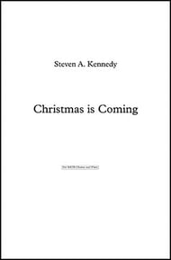 Christmas is Coming SATB choral sheet music cover Thumbnail